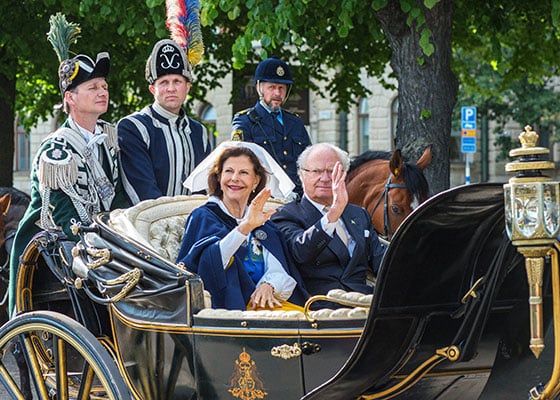 King and queen of Sweden, National Day