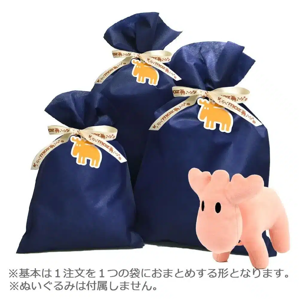 モズオリジナルラッピング。ぬいぐるみは付属しません。